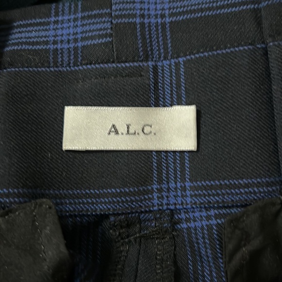 A.L.C. Windowpane Paperbag Pants - sample size - Picture 6 of 7